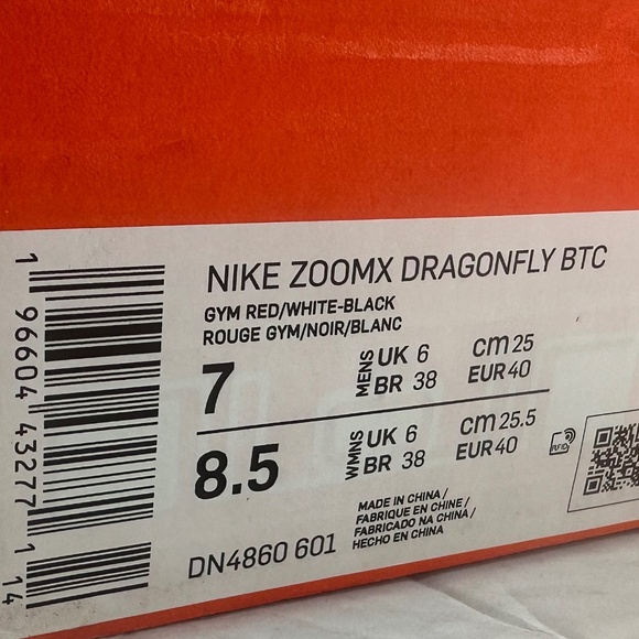 Nike ZoomX Dragonfly Bowerman Track Club Spikes Men 7 Black Red DN4860 601 - Picture 9 of 13